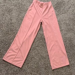 Pink dress pants, size M, gently worn